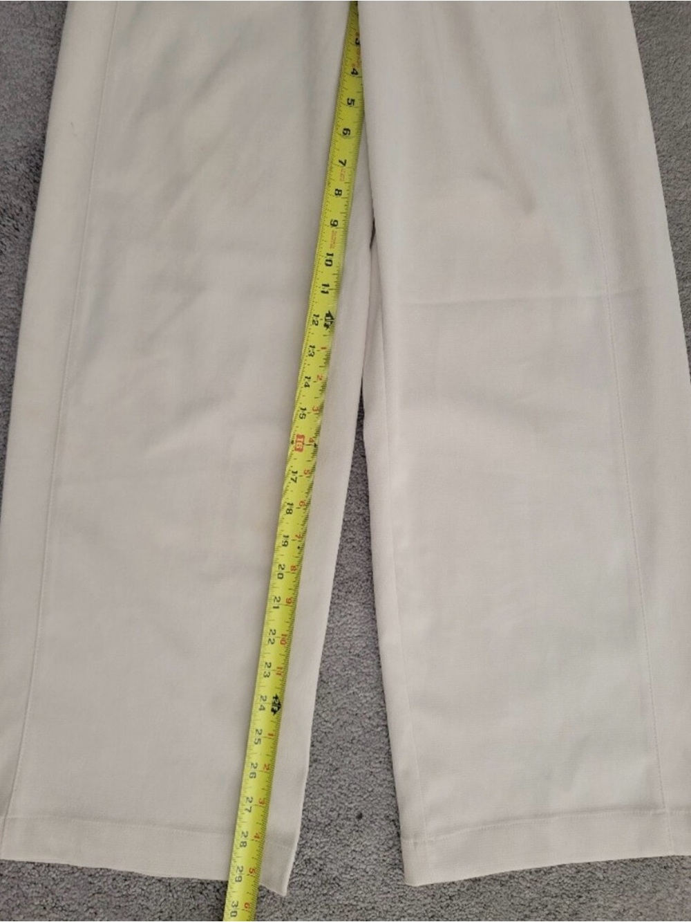 ZARA Cream Off-White Wide Leg Elastic Waist Drawstring Pants XS (Fits Small) - Picture 11 of 11